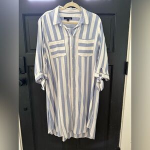 Nordstrom Sharagano Women’s Plus Size Shirt Dress 18W